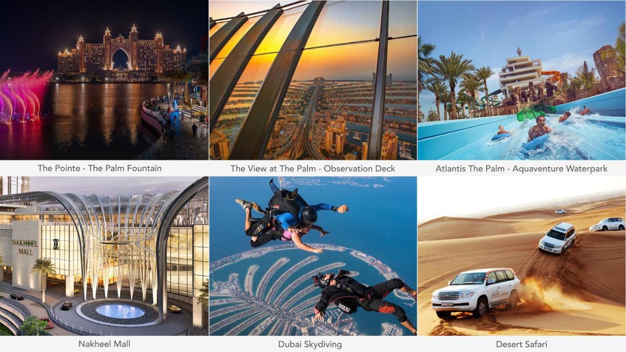 Maison Privee - Charming Apt With Sea View On The Palm Jumeirah Dubai Exteriör bild